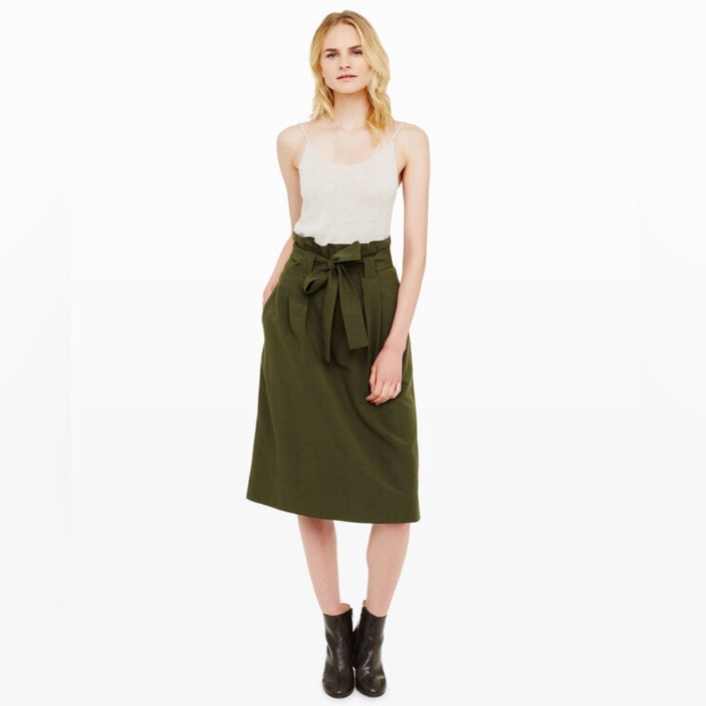 Club Monaco Dilys Skirt in olive color